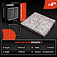 APCAF123 2 Pcs Activated Carbon Cabin Air Filter