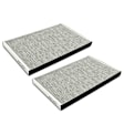 APCAF127 2 Pcs Activated Carbon Cabin Air Filter with Activated Carbon