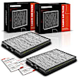 APCAF130 2 Pcs Activated Carbon Cabin Air Filter