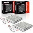 APCAF136 2 Pcs Activated Carbon Cabin Air Filter