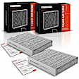 APCAF140 2 Pcs Activated Carbon Cabin Air Filter