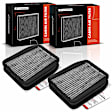 APCAF187 2 Pcs Cabin Air Filter with Charcoal Media