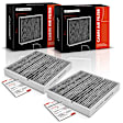 APCAF199 2 Pcs Cabin Air Filter with Charcoal Media