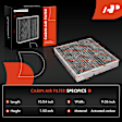 APCAF199 2 Pcs Cabin Air Filter with Charcoal Media