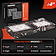 APCAF258 2 Pcs Cabin Air Filter