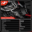 APCCT012 Rear Catalytic Converter, Federal EPA Standard, 46-State Legal (Cannot ship to CA, CO, NY or ME)