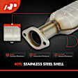 APCCT012 Rear Catalytic Converter, Federal EPA Standard, 46-State Legal (Cannot ship to CA, CO, NY or ME)
