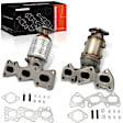 APCCT015 2 Pcs Front Catalytic Converter with Integrated Exhaust Manifold, Federal EPA Standard, 46-State Legal (Cannot ship to CA, CO, NY or ME)