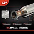 APCCT028 Catalytic Converter, Federal EPA Standard, 46-State Legal (Cannot ship to CA, CO, NY or ME)