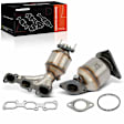APCCT048 2 Pcs Front Catalytic Converter, Federal EPA Standard, 46-State Legal (Cannot ship to CA, CO, NY or ME)