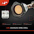 APCCT051 2 Pcs Front Catalytic Converter, Federal EPA Standard, 46-State Legal (Cannot ship to CA, CO, NY or ME)