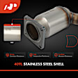 APCCT064 2 Pcs Front Catalytic Converter, Federal EPA Standard, 46-State Legal (Cannot ship to CA, CO, NY or ME)