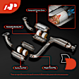 APCCT067 3 Pcs Front & Rear Catalytic Converter, Federal EPA Standard, 46-State Legal (Cannot ship to CA, CO, NY or ME)