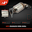 APCCT069 2 Pcs Front Catalytic Converter, Federal EPA Standard, 46-State Legal (Cannot ship to CA, CO, NY or ME)
