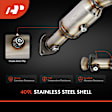 APCCT102 Catalytic Converter, Federal EPA Standard, 46-State Legal (Cannot ship to CA, CO, NY or ME)