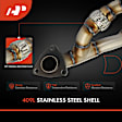 APCCT129 Rear Catalytic Converter, Federal EPA Standard, 46-State Legal (Cannot ship to CA, CO, NY or ME)