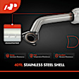 APCCT131 Left Catalytic Converter, Federal EPA Standard, 46-State Legal (Cannot ship to CA, CO, NY or ME)