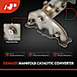 APCCT144 Catalytic Converter, Federal EPA Standard, 46-State Legal (Cannot ship to CA, CO, NY or ME)