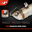 APCCT150 Rear Catalytic Converter, Federal EPA Standard, 46-State Legal (Cannot ship to CA, CO, NY or ME)