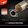 APCCT175 Front Catalytic Converter, Federal EPA Standard, 46-State Legal (Cannot ship to CA, CO, NY or ME)