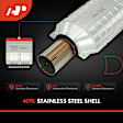 APCCT177 Catalytic Converter, Federal EPA Standard, 46-State Legal (Cannot ship to CA, CO, NY or ME)