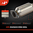 APCCT187 2 Pcs Rear Catalytic Converter, Federal EPA Standard, 46-State Legal (Cannot ship to CA, CO, NY or ME)