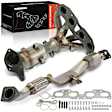 APCCT202 2 Pcs Front & Rear Catalytic Converter with Exhaust Manifold, Federal EPA Standard, 46-State Legal (Cannot ship to CA, CO, NY or ME)