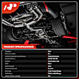 APCCT202 2 Pcs Front & Rear Catalytic Converter with Exhaust Manifold, Federal EPA Standard, 46-State Legal (Cannot ship to CA, CO, NY or ME)