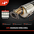 APCCT207 Front Passenger Catalytic Converter, Federal EPA Standard, 46-State Legal (Cannot ship to CA, CO, NY or ME)