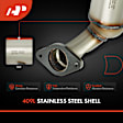 APCCT216 2 Pcs Front & Rear Catalytic Converter, Federal EPA Standard, 46-State Legal (Cannot ship to CA, CO, NY or ME)