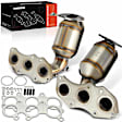 APCCT250 2 Pcs Front Catalytic Converter, Federal EPA Standard, 46-State Legal (Cannot ship to CA, CO, NY or ME)