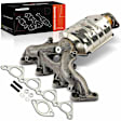 APCCT262 Front Catalytic Converter with Exhaust Manifold, Federal EPA Standard, 46-State Legal (Cannot ship to CA, CO, NY or ME)