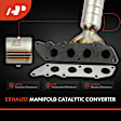 APCCT272 Front Catalytic Converter with Integrated Exhaust Manifold, Federal EPA Standard, 46-State Legal (Cannot ship to CA, CO, NY or ME)