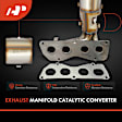 APCCT276 Front Catalytic Converter with Exhaust Manifold, Federal EPA Standard, 46-State Legal (Cannot ship to CA, CO, NY or ME)