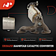 APCCT287 Front Passenger Catalytic Converter, Federal EPA Standard, 46-State Legal (Cannot ship to CA, CO, NY or ME)