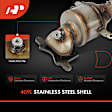APCCT300 Front Catalytic Converter, Federal EPA Standard, 46-State Legal (Cannot ship to CA, CO, NY or ME)