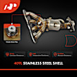 APCCT302 Front Catalytic Converter, Federal EPA Standard, 46-State Legal (Cannot ship to CA, CO, NY or ME)