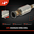 APCCT345 Rear Catalytic Converter, Federal EPA Standard, 46-State Legal (Cannot ship to CA, CO, NY or ME)