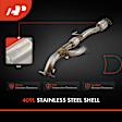 APCCT347 Rear Catalytic Converter, Federal EPA Standard, 46-State Legal (Cannot ship to CA, CO, NY or ME)