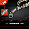 APCCT349 Rear Catalytic Converter, Federal EPA Standard, 46-State Legal (Cannot ship to CA, CO, NY or ME)