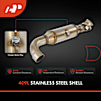 APCCT382 Left Catalytic Converter, Federal EPA Standard, 46-State Legal (Cannot ship to CA, CO, NY or ME)