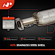 APCCT397 Right Catalytic Converter, Federal EPA Standard, 46-State Legal (Cannot ship to CA, CO, NY or ME)