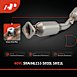 APCCT413 Front Catalytic Converter, Federal EPA Standard, 46-State Legal (Cannot ship to CA, CO, NY or ME)