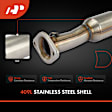 APCCT422 Rear Catalytic Converter, Federal EPA Standard, 46-State Legal (Cannot ship to CA, CO, NY or ME)