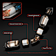 APCCT424 2 Pcs Front & Rear Catalytic Converter, Federal EPA Standard, 46-State Legal (Cannot ship to CA, CO, NY or ME)