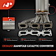 APCCT460 Front Driver Catalytic Converter with Exhaust Manifold, Federal EPA Standard, 46-State Legal (Cannot ship to CA, CO, NY or ME)