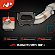 APCCT476 Front Driver Catalytic Converter, Federal EPA Standard, 46-State Legal (Cannot ship to CA, CO, NY or ME)
