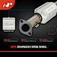APCCT499 2 Pcs Rear Catalytic Converter, Federal EPA Standard, 46-State Legal (Cannot ship to CA, CO, NY or ME)