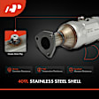 APCCT540 Front Catalytic Converter, Federal EPA Standard, 46-State Legal (Cannot ship to CA, CO, NY or ME)
