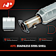 APCCT542 Rear Catalytic Converter, Federal EPA Standard, 46-State Legal (Cannot ship to CA, CO, NY or ME)